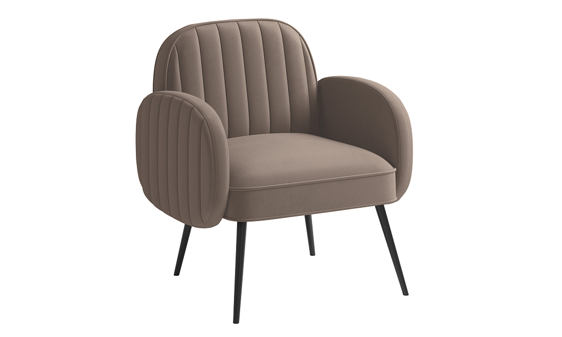 Флеминг Ф / Кресло велюр fresh хумус